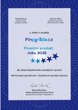 certifikát finparáda za doplňkové penzijní spoření