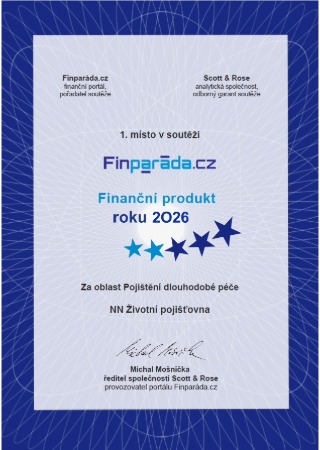 certifikát finparáda za pojištění dlouhodobé péče